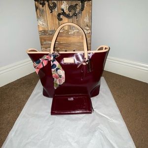 Coach Park Metro Tote & Matching Wallet